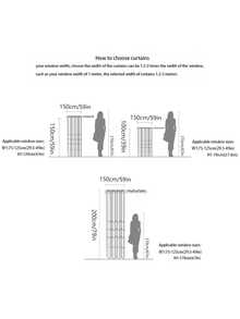 1件复古格子半透明窗帘，带法式荷叶边下摆，适用于卧室、阳台、房间隔断 - 彩色 - 查看 3