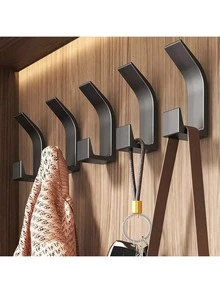 1pc/5pcs No Drill Wall Hooks - Multi-Purpose Adhesive Hooks, Suitable For Bedroom, Kitchen, Bathroom - Ideal Clothing & Hat Storage Tool - Multicolor - View 13