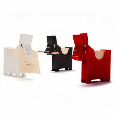 Kreatywny klips do notatek Mule z organizerem na notatnik, plastikowym uchwytem na długopisy i pudełkiem do przechowywania na biurku z PVC – zabawny i praktyczny element wystroju domu lub biura, do przechowywania na biurku, oszczędzający miejsce schowek w domu, organizer na notatki, schowek na biurko, odpowiedni do szkoły, domu, sklepu, akademika i na artykuły biurowe, artykuły biurowe, artykuły biurowe i akcesoria, akcesoria na biurko, akcesoria na biurko