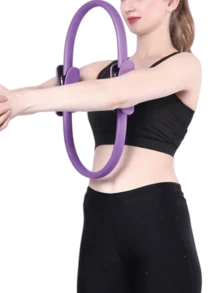 11件套瑜伽普拉提健身套装 - TPR材质家用健身器材，专为女性设计 - 包括臀部阻力带、迷你普拉提瑜伽球、瑜伽袜、拉伸带、力量板和瑜伽护膝。适合在家锻炼腿部、手臂和大腿。 - 彩色 - 查看 8