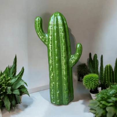 Cacto de Cerâmica Para Enfeitar o Jardim Decoração