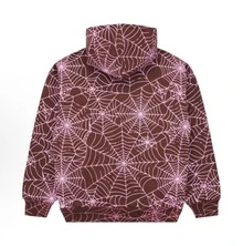 SP5DER Unisex Camo Print Hoodies, Long Sleeve Pullover Tops With Pocket, Spider Hoodie & SP5DER Print - Xem 2