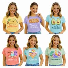 Kit T-shirt Feminina Manga Curta Blusa Básicas Casuais Malha Premium KIT 1 / 2 / 3 Camisetas Cores Sortidas - KIT COM 2 - Visão 1