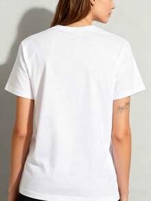 Camiseta de fútbol F-IFA GH-ana_ Copa Mundial 2026, ropa deportiva que absorbe la humedadCamiseta de algodón puro de 180 g: estilo informal, perfecta para otoño e invierno, un regalo ideal para el día de la familia y tops para mujer, conjuntos de otoño para mujer, conjuntos de vacaciones, disfraz de Halloween para mujer - BLANCO - Ver 4