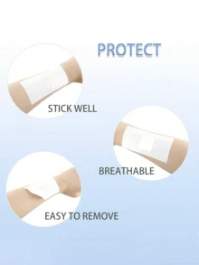 Non-Woven Stretchable Tape, Non-Woven Adhesive Bandage, Breathable Bandage Tape, Self-Adhesive Elastic Bandage, Emergency Kit Protective Stretchable Bandage Film - Multicolor - View 4