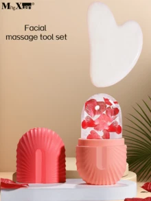 Reusable Ice Roller Beauty Tool, Face Ice Massage Mold, Facial Skin Care Massager, Helps Shape And Enhance Your Skin - Khaki - View 1