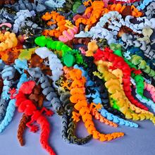 Assorted Color Small Lizard Decorative Figurines, Create Diverse Natural Style Miniature Landscape, Compact Size, Plastic Material Suitable For Arrangement, Indoor Miniature Landscape, Aquarium Decor Or Succulent Plant Accents, Great For DIY Landscape And Nature-Themed Decoration Lovers - Multicolor - View 8
