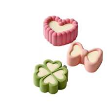 6-Cavity Silicone Cake Mold, Party Cake, Children's Cake, Family Gathering, Kitchen Supplies, Clover, Bow, Heart Shaped, Cake Baking, Premium Cake Mold, Easy Cake Making, Dessert Making, Household Essential, Cute Style, Minimalist Style, Recommended By Dessert Masters, Loved By Children, Spring Cooking Festival - Cake Mold - View 5