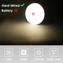 CANMEIJIA Đèn trần LED cảm biến chuyển động, đèn tự động cho ban công, cầu thang, đèn trần trang trí, đèn trần ngoài trời 220V, đèn chiếu sáng tối giản hiện đại, thích hợp cho ban công, hành lang ngoài trời, phòng tắm, phòng ngủ, cầu thang, nhà bếp, lối vào, hành lang, sân hiên. - Đèn trần LED cảm biến chuyển động - Xem 6