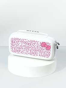 1pc Purple Leopard Spot Bow Print Protective Case, Compatible With New Switch 2 (2025), Switch NS/Switch OLED/Lite, Suitable For Switch 2 Game Console Accessories, Family Pack, Storage Case With Card Slots, Switch Protective Cover, White/Pink, Romantic Gift For Switch Players - Multicolor - View 13