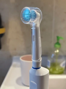 2pcs Electric Toothbrush Head Protective Covers - Multicolor - View 3