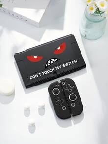 1pc "Don't Touch My Switch" Expression Pattern Protective Case, Suitable For Nintendo Switch 2 (2025), Switch NS/Switch OLED/Lite, Switch Gaming Console Accessories, Storage Bag, Switch Protective Cover, Romantic Gift For Switch Players - Multicolor - View 17