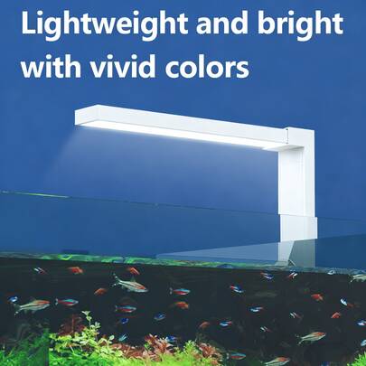 LED Aquarium Light, Dual Day & Night Mode, Touch Switch, Wall-Mounted, Bright Lighting For Small Planted Tank, Full Spectrum Aquatic Plant Lamp