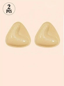 2片双面自粘三角胸垫，隐形无痕轻盈舒适，可重复使用，适用于文胸、比基尼、泳装 - 彩色 - 查看 20