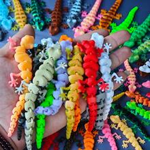 Assorted Color Small Lizard Decorative Figurines, Create Diverse Natural Style Miniature Landscape, Compact Size, Plastic Material Suitable For Arrangement, Indoor Miniature Landscape, Aquarium Decor Or Succulent Plant Accents, Great For DIY Landscape And Nature-Themed Decoration Lovers - Multicolor - View 5
