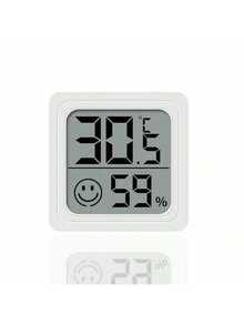2025 New Upgraded 1 Piece (Size Approx. 43*43*12mm, Net Weight 20g) High Precision Mini Portable Home Hygrometer, ABS Material Digital Electronic Temperature Detector, Compact Square Design, Imported Sensor Chip, Large Display, Backlight, Real-Time Temperature & Humidity Monitoring For Bedroom Indoor - Multicolor - View 6