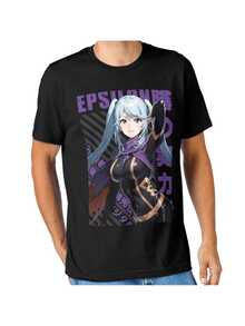 Women's Casual Short Sleeve T-Shirt Tops For Women The Eminence In Shadow- Epsilon Essential Essential Cotton T-Shirt Pack Non-Irritating Fabric All-Day Comfort All Size Casual Outdoor Top, Bright Color Graphic Design, Suitable For Strolling, Travel, Street Photography - 黑色 - 查看 8