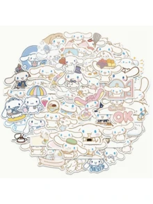 50/100/200pcs Cute Cinnamon Dog Cartoon Stickers, Sanrio Character Stickers, Fun Stickers For Gift, DIY Diary, Luggage, Scrapbook, Phone, Laptop, Kawaii Stickers - Cartoon - View 10