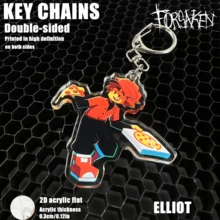 动漫游戏周边亚克力钥匙扣，适用于包包和钥匙，是粉丝的完美礼物，也是角色扮演道具、汽车钥匙链、背包挂件等创意动漫衍生礼品。 - FORSAKEN - 查看 7