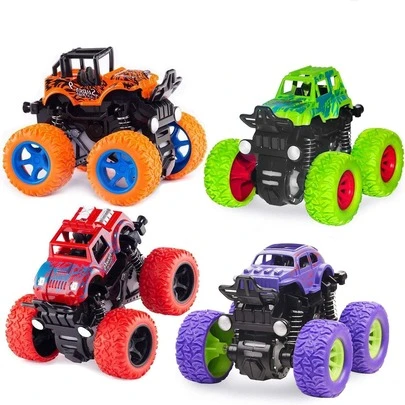 1pc Friction-Powered Monster Truck Toy – Push & Go Action Vehicle For Toddlers Ages 3+ | Durable Christmas & Birthday Gift For Boys And Girls(Random)