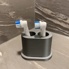 1 st förvaringslåda för elektriskt tandborstehuvud, hållare för tandborstehuvud, förvaringslåda för badrumsbänkskiva i plast, platsbesparande förvaringsställ för badrumsbänkskiva, oberoende tandborstehållare, ingen installation/ingen strömförsörjning krävs