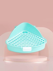 1pc Large Capacity Non Stick Poop Triangle Toilet Small Pet Mini Pot Dragon Cat Rabbit Poop Small Pet Dedicated Toilet Non Jamming Toilet Urine Triangle Toilet Small Pet Mini Urine Pot Cat Rabbit Small Pet Supplies - Multicolor - View 12