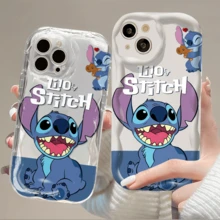 Disney Lilo And Stitch What Patterned Phone Case Featuring Adorable Stitch And A Heart Design. Compatible With IPhone 17, 16, 15, 14, 13, 12, And 11 Pro Models. Made Of Durable TPU With Shockproof Protection. It's A Wonderful Gift For Family, Friends, Birthdays, Spring Festival, Holidays, Boyfriends, Girlfriends, And Valentine's Day. - 無色 - 查看 5