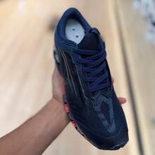 Men's Navy Blue And Red Athletic Shoes - Comfortable, Lightweight, Breathable - Sizes 38 To 43 - 藏蓝色 - 查看 5