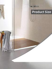 1 Pc Bathroom Water Stopper Water Retaining Bendable Strip Dry Wet Separation Silicone Seal Strip - Multicolor - View 4