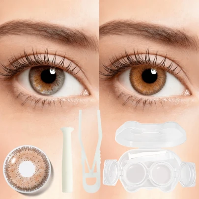 5 Pairs Of Colored Contact Lenses, With Options For Different Colors Color Contact Lenses For Annual Use For Eye Makeup, Role Playing, Festival Event Dress Up Halloween Costume Cosplay