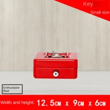 1pc Mini Lockable Coin Box, Secure And Reliable With Slot, Metal Piggy Bank For Adults And Kids - Multicolor - View 19