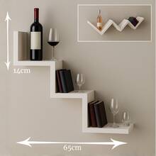 MDF Decorative Shelf | Style And Functionality For Your Home - 白色 - 查看 5