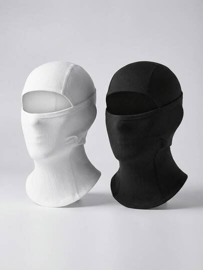 1/2pcs Unisex Balaclava Face Mask Neck Warmer Breathable Ski Hat, Suitable For Outdoor Activities Like Hiking, Cycling, Fishing, Etc.