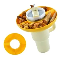 Bát ăn nhẹ bằng silicon có tay cầm, tái sử dụng, phù hợp với cốc 40oz, đồ dùng nhà bếp, quà Giáng sinh. - Nhiều màu - Xem 17