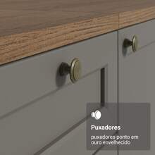 Gabinete Bajo Cocina Madesa Vik 60cm Con Encimera MG - Marrón y Gris - Ver 6