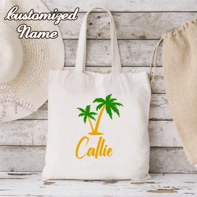 Customizable Personalized Tote Bag, Perfect Gift For Women's Travel Or Vacation. Happy Valentine's Day! Valentine's Day Gift
