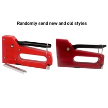 1 Stück manueller Hefter-Set, Holzbearbeitungs-Handnagelgerät mit rotem Griff, geeignet für DIY-Holzbearbeitung, Reparatur von Heim-/Büroschreibtischen und Handwerksarbeiten - Verschiedenfarbig - Übersicht 9