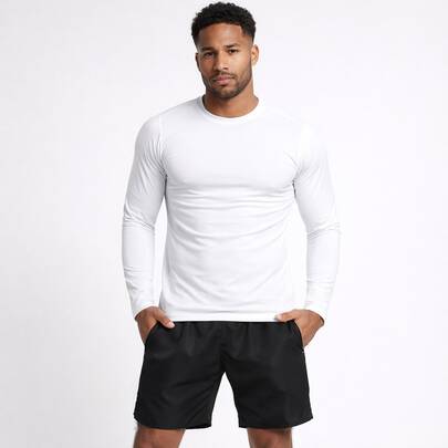 Camisa Camiseta Proteção Uv 50+ Solar Unissex Segunda Pele Frio e Calor Térmica Com Compressao