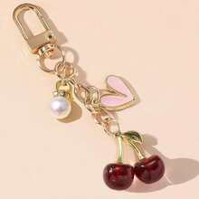 Mặt dây chuyền hình quả anh đào, móc khóa hình quả anh đào, móc khóa hình trái tim, mặt dây chuyền hình ngọc trai, phụ kiện trang trí dây chuyền, mặt dây chuyền trang trí, mặt dây chuyền hình quả anh đào sống động như thật, phụ kiện trang trí túi hình hoa anh đào 3D thời trang, thích hợp để đeo hàng ngày, có thể dùng làm quà tặng cho gia đình, bạn bè, bạn học, người yêu, thầy cô, nhân dịp sinh nhật hoặc kỷ niệm. Trang trí hoàn hảo cho túi xách hoặc móc khóa. - Nhiều màu - Xem 7