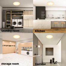 CANMEIJIA Đèn trần LED cảm biến chuyển động, đèn tự động cho ban công, cầu thang, đèn trần trang trí, đèn trần ngoài trời 220V, đèn chiếu sáng tối giản hiện đại, thích hợp cho ban công, hành lang ngoài trời, phòng tắm, phòng ngủ, cầu thang, nhà bếp, lối vào, hành lang, sân hiên. - Đèn trần LED cảm biến chuyển động - Xem 9