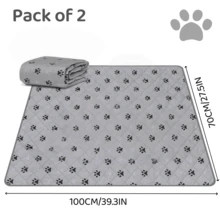 1 Pack Large 39"X27" Washable Pee Pads For Dogs Super Absorbent Dog Training Pads Non-Slip Pet Training Pads Mats Whelping Pads For Dogs Cats Puppy - Multicolor - View 3