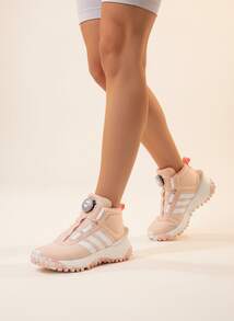 adidas Fortatrail 舒適百搭 防滑耐磨 高筒 GS休閒鞋 粉紅色 - 粉色 - 查看 2