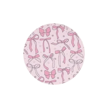 1个圆形粉色蝴蝶结卡通鼠标垫，圆形多功能办公少女风ins风可爱高端游戏键盘鼠标垫办公桌垫 - 生日礼物、圣诞礼物、节日礼物、情人节礼物 - 彩色 - 查看 5