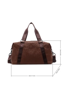 New Fashionable Travel Bag Solid Color Minimalist Niche Design With Sequins Stylish And Cool Suitable For Short Trips Fitness Large Capacity Versatile And Exquisite - Coffee - View 12