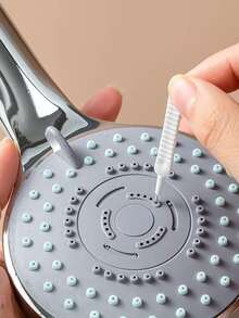 10 Pcs (1 Pack ) Of Mobile Phone Charging Port Cleaning Kits, Computer Keyboard Cleaning Tools, Shower Head Cleaning Brushes, Pipe Unclogging Tools, Anti-Clogging Gap Cleaning Brushes, Household Shower Unclogging Devices, Plastic Mini Brushes - White - View 9