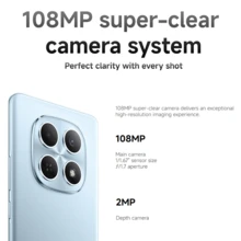 Xiaomi 小米 Redmi Note 15 全球版智能手机，6.77 英寸 FHD+ AMOLED 显示屏，108MP 清晰摄像头，联发科 Helio G100 处理器，6000mAh 大容量电池，支持 18W 反向充电 - 藍色 - 查看 7