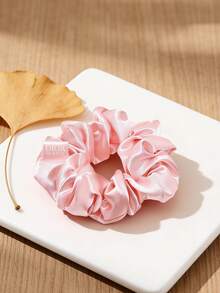 Christian Dior 1 Set Velvet Hair Scrunchies, Hair Ties, Ponytail Holders, Gentle On Hair, Pink - Pink - View 1