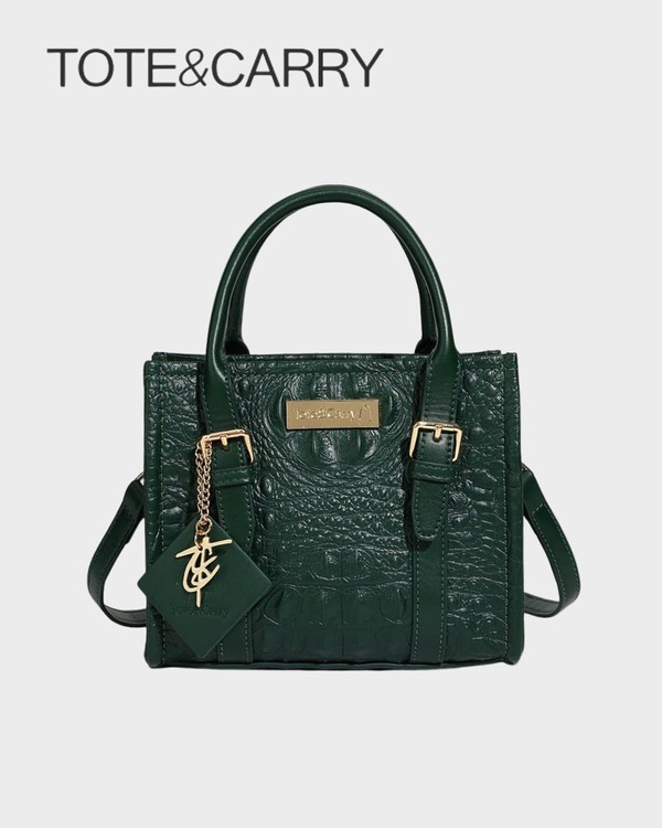 Tote&Carry Women Tote Bag, Women's Chic Designer Crocodile Skin Design Mini Tote Bag For Date Night, Tote Bag, Stylish Shopper Bag For Travel, Stylish Handbag For Travel