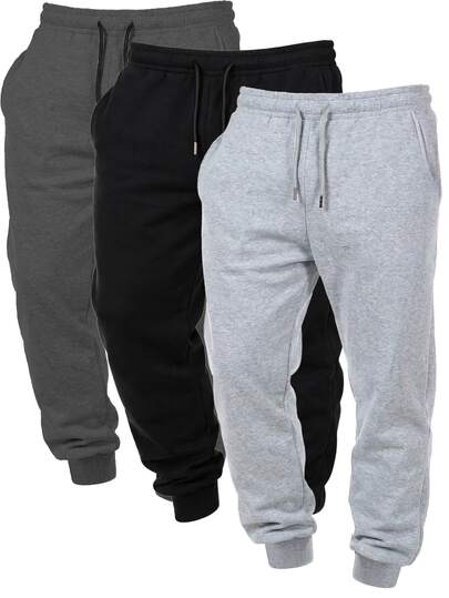 男士纯色简约针织裤（男士慢跑裤），休闲百搭，适合运动休闲穿着，时尚舒适。女士们可以把它作为贴心的礼物送给男友或丈夫。