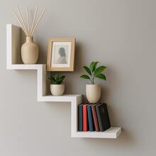 MDF Decorative Shelf | Style And Functionality For Your Home - 白色 - 查看 2